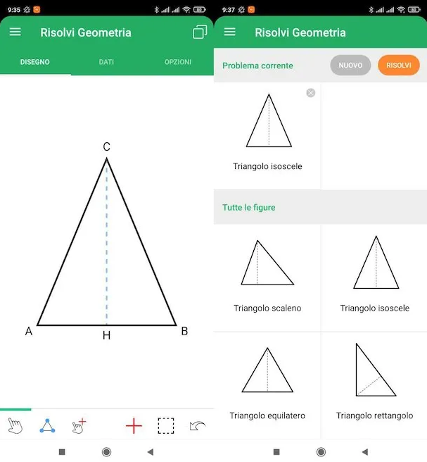 app Risolvi Geometria (Android/iOS/iPadOS)